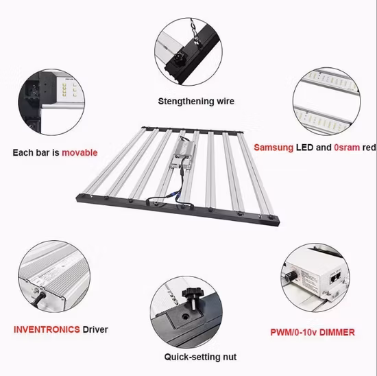 O diodo emissor de luz UV & do IR Samsung baseado em microplaqueta das energias solares 500W cresce luzes