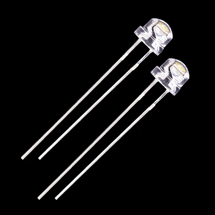 Venda quente 365nm 380nm 400nm 420nm 730nm 840nm 950nm 5mm chapéu de palha uv ir dip led chip emissor de diodo